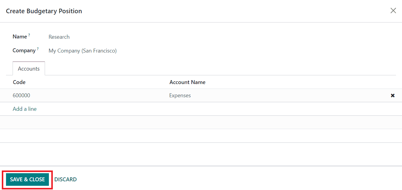 Odoo 16 accounting