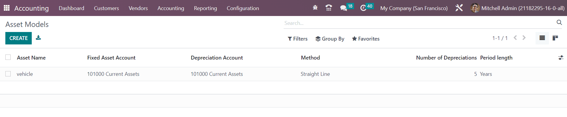 Odoo 16 accounting