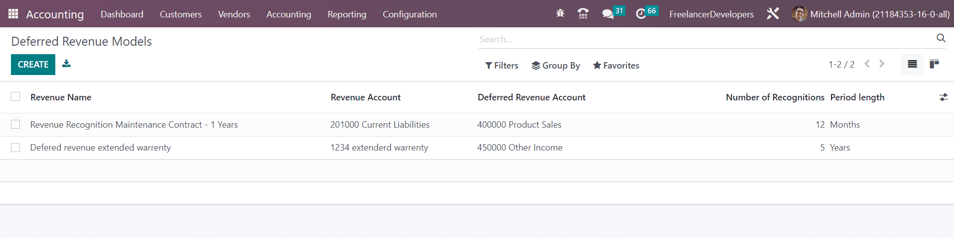 Odoo 16 accounting