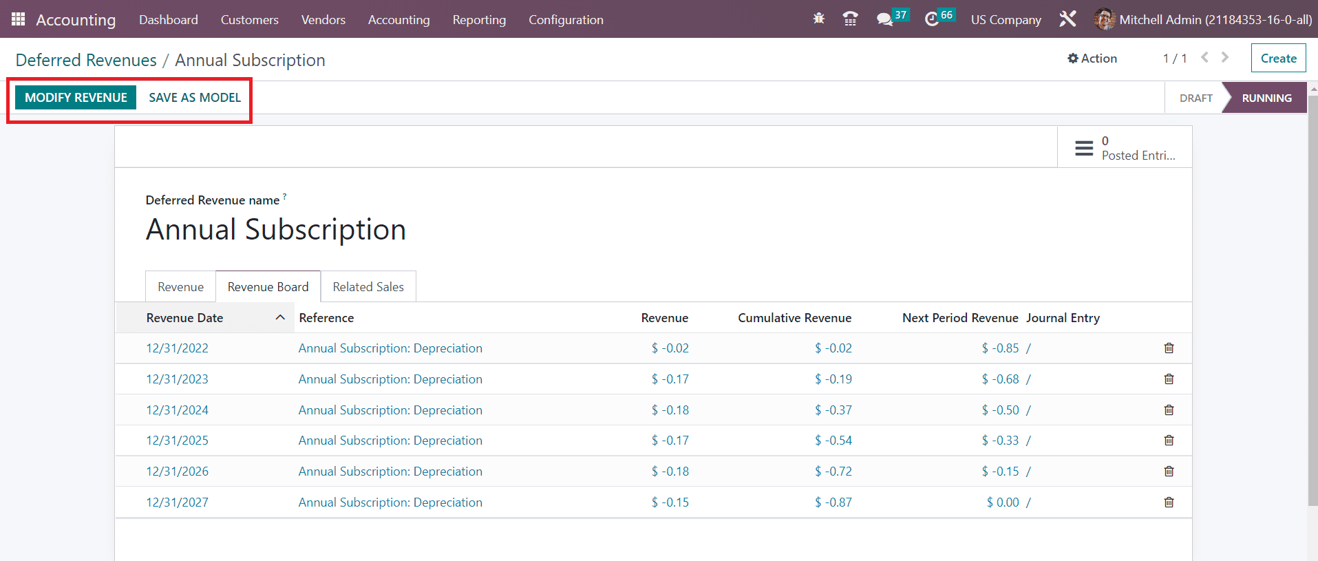 Odoo 16 accounting