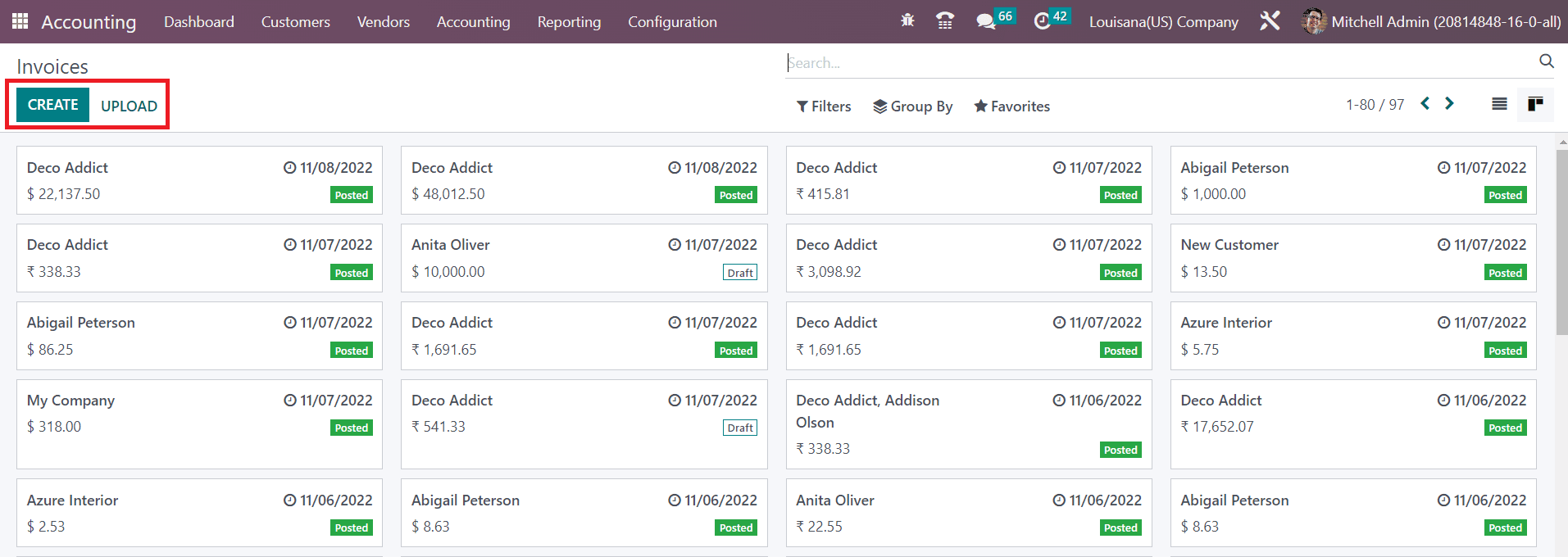 Odoo 16 accounting