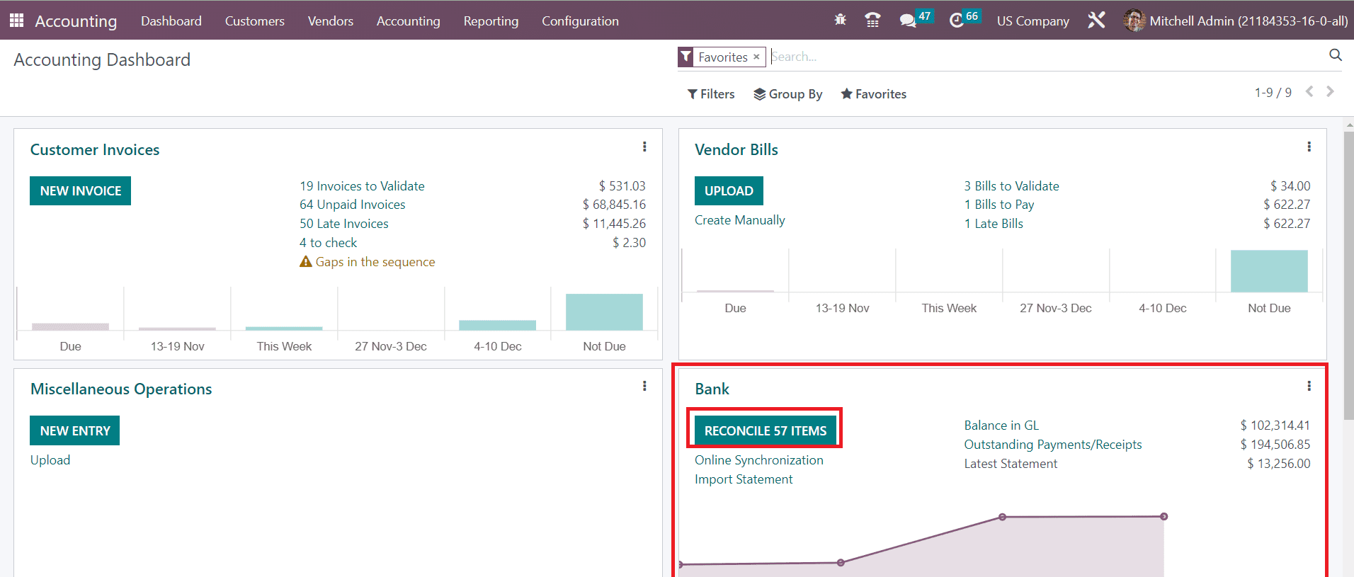 Odoo 16 accounting
