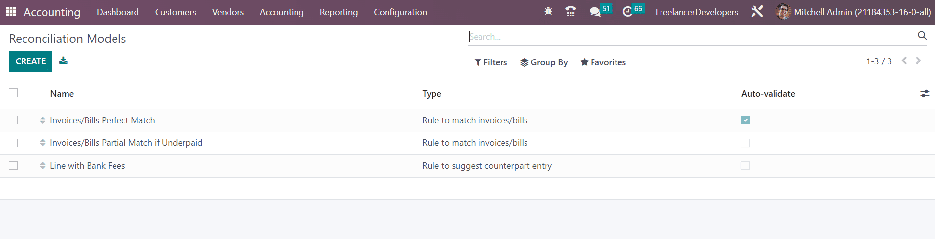 Odoo 16 accounting