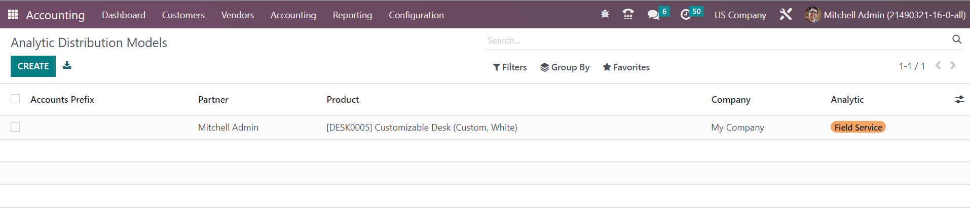Odoo 16 accounting