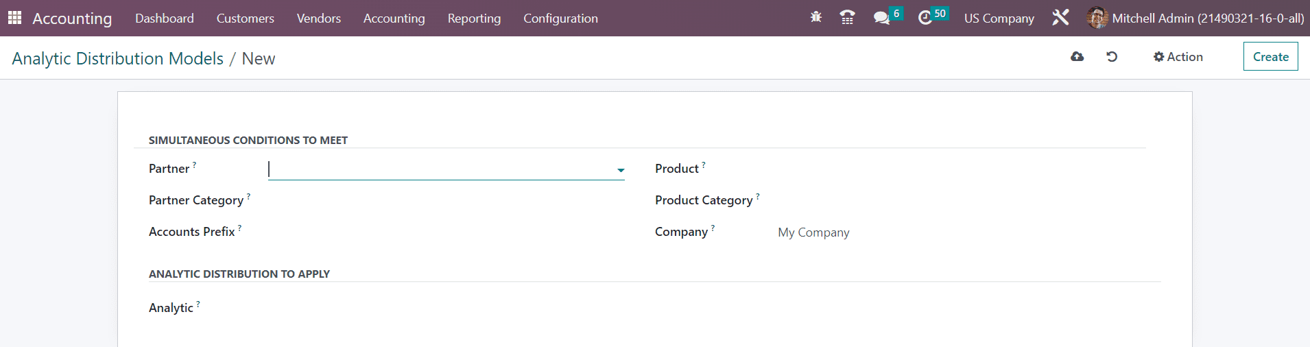 Odoo 16 accounting