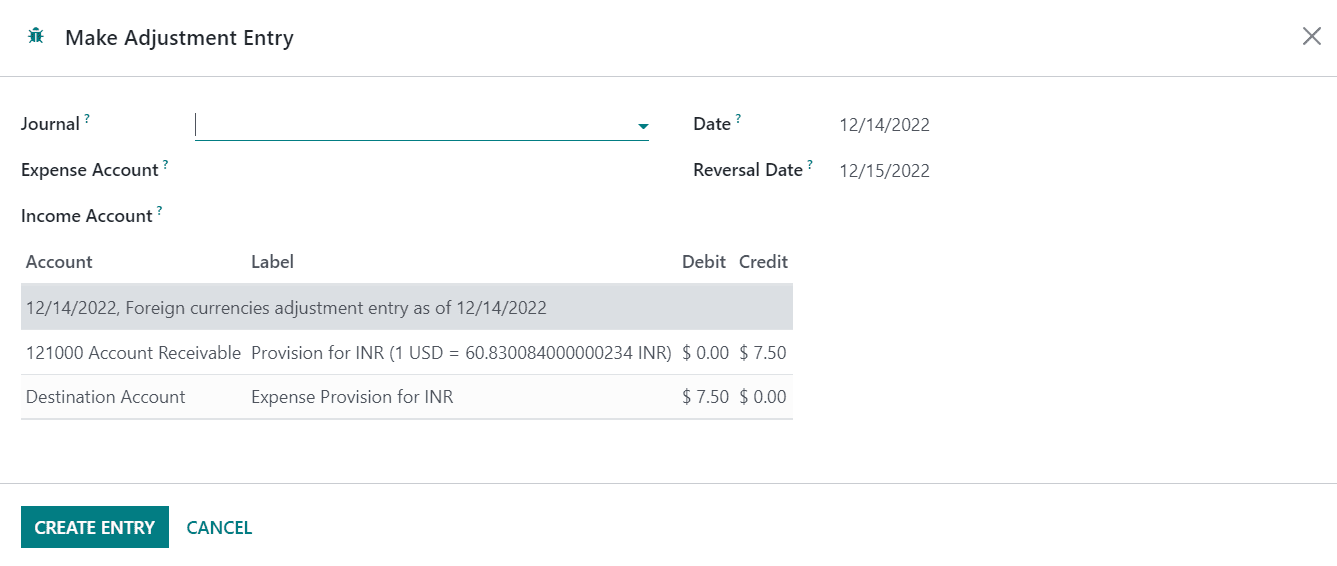 Odoo 16 accounting