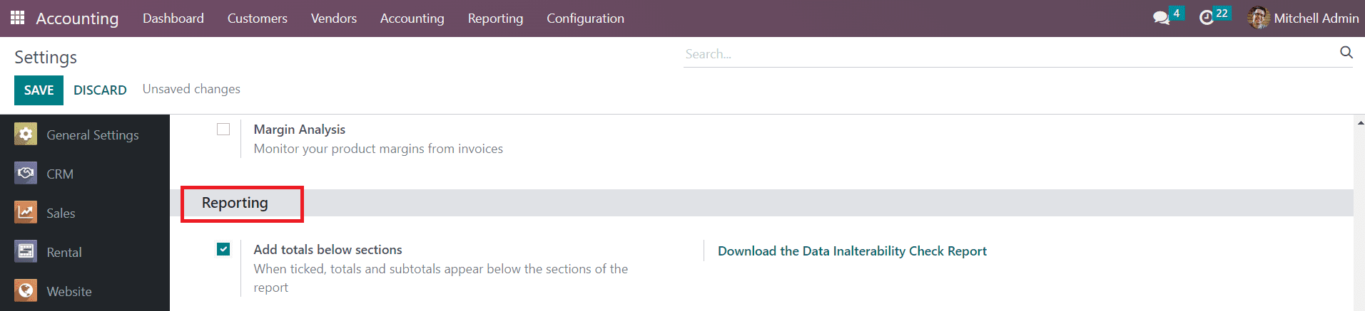 Odoo 16 accounting