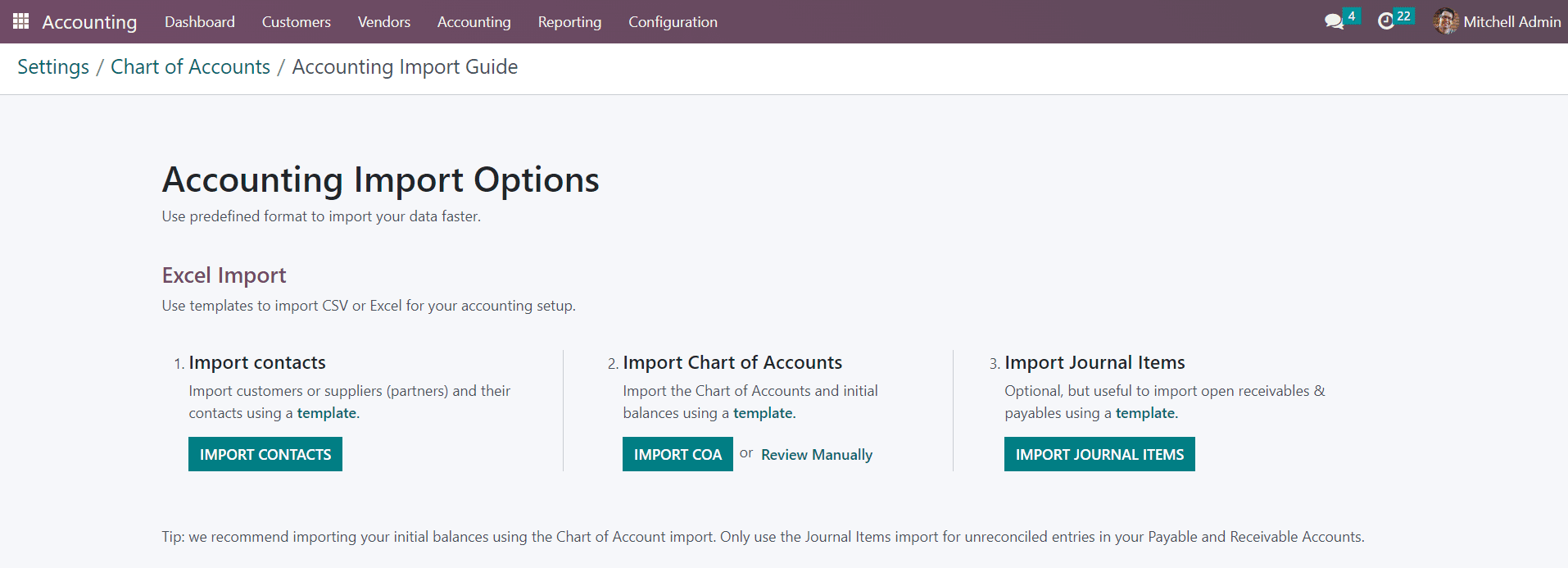 Odoo 16 accounting