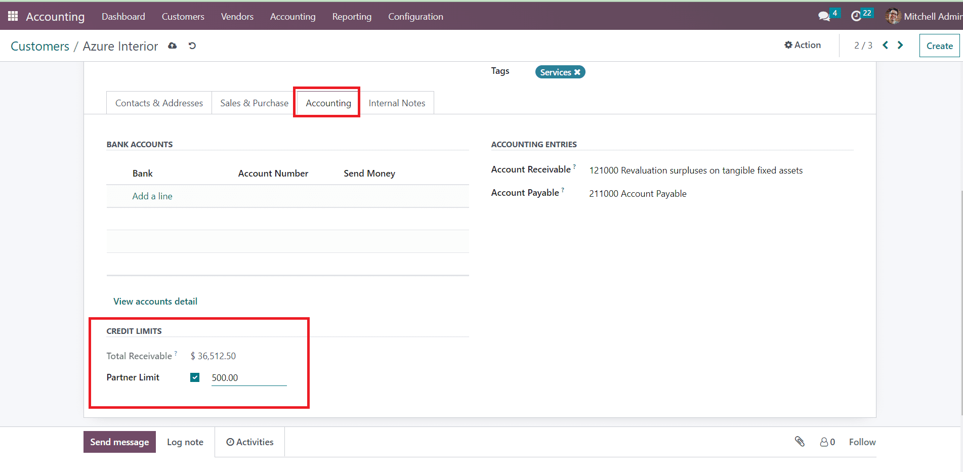 Odoo 16 accounting