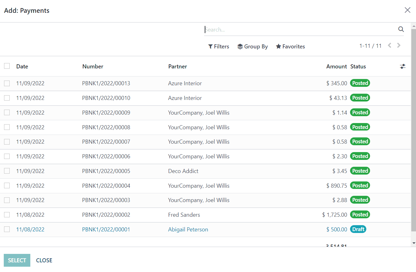 Odoo 16 accounting