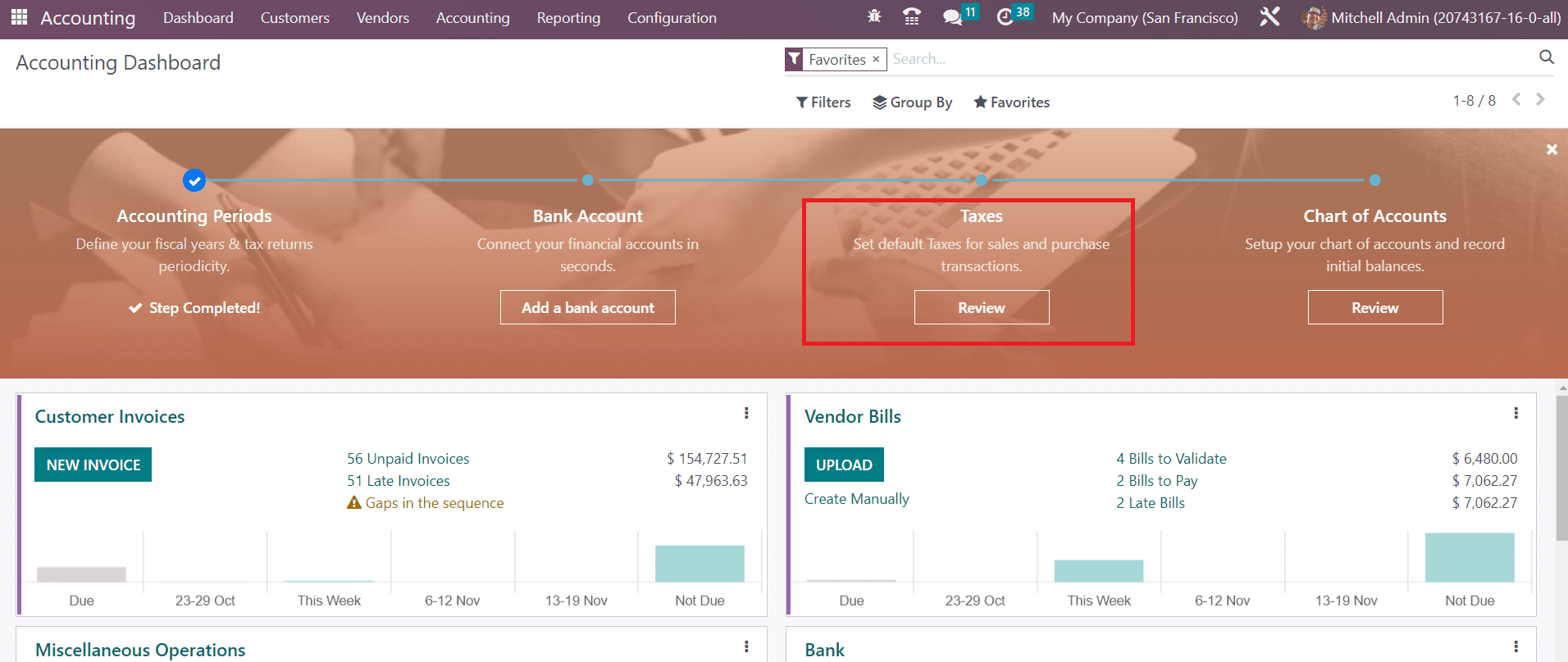 Odoo 16 accounting
