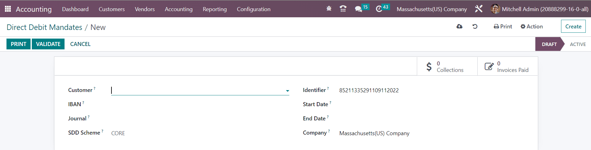 Odoo 16 accounting