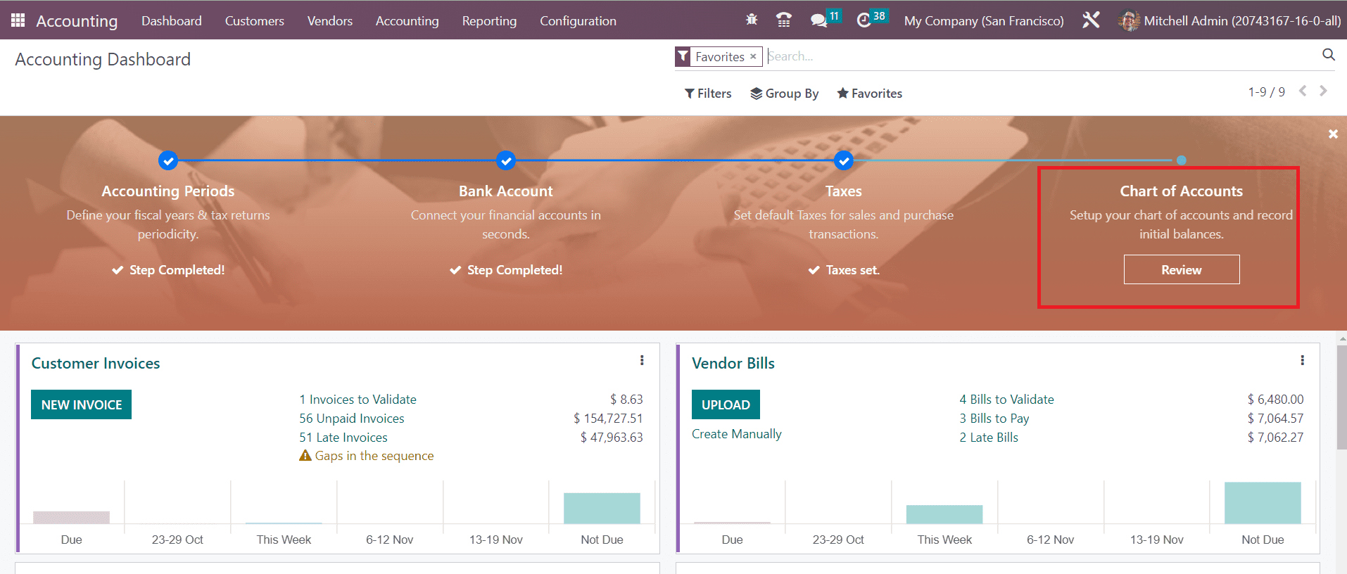Odoo 16 accounting