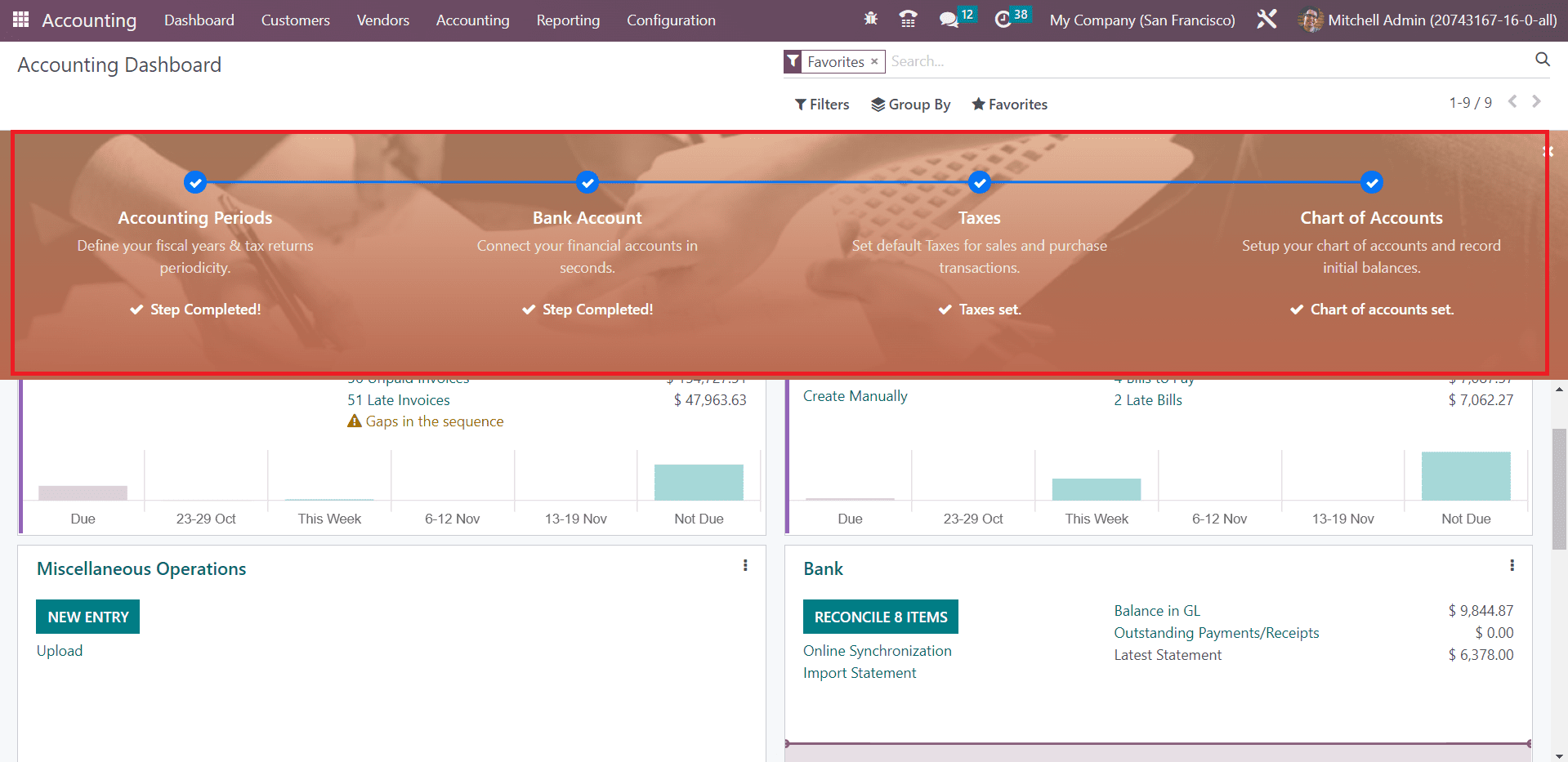 Odoo 16 accounting