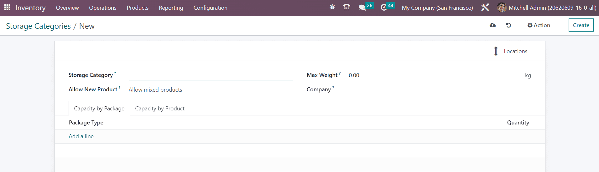 Odoo 16 inventory