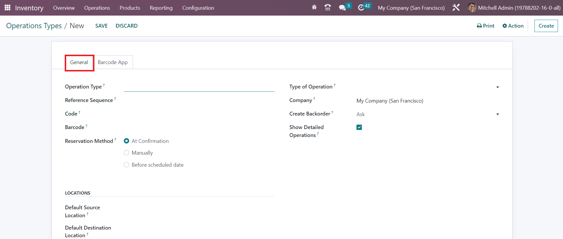 Odoo 16 inventory