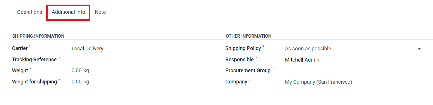 Odoo 16 inventory