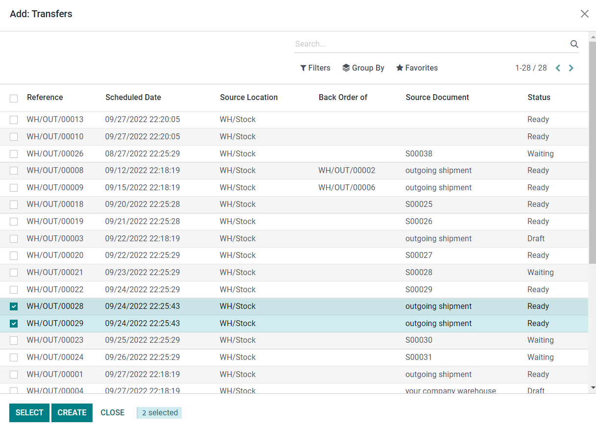 Odoo 16 inventory