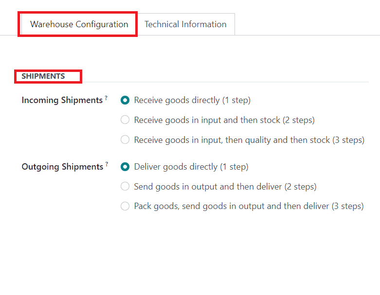 Odoo 16 inventory