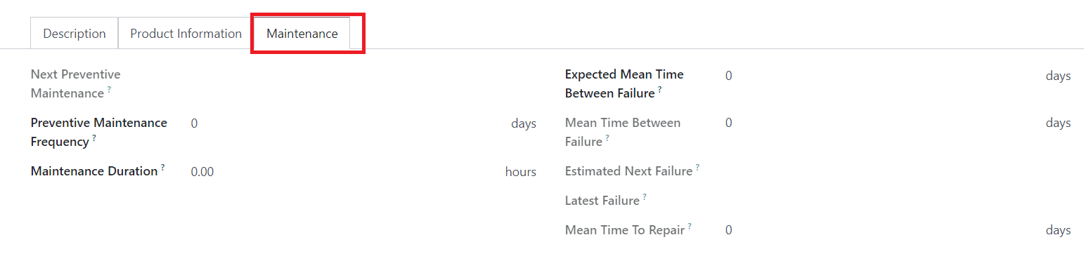 Maintenance