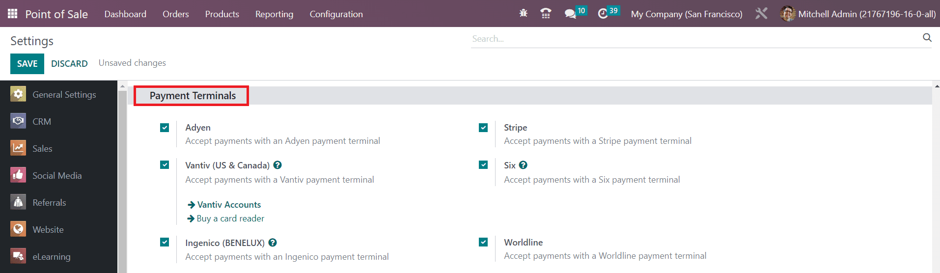 Odoo 16 pos