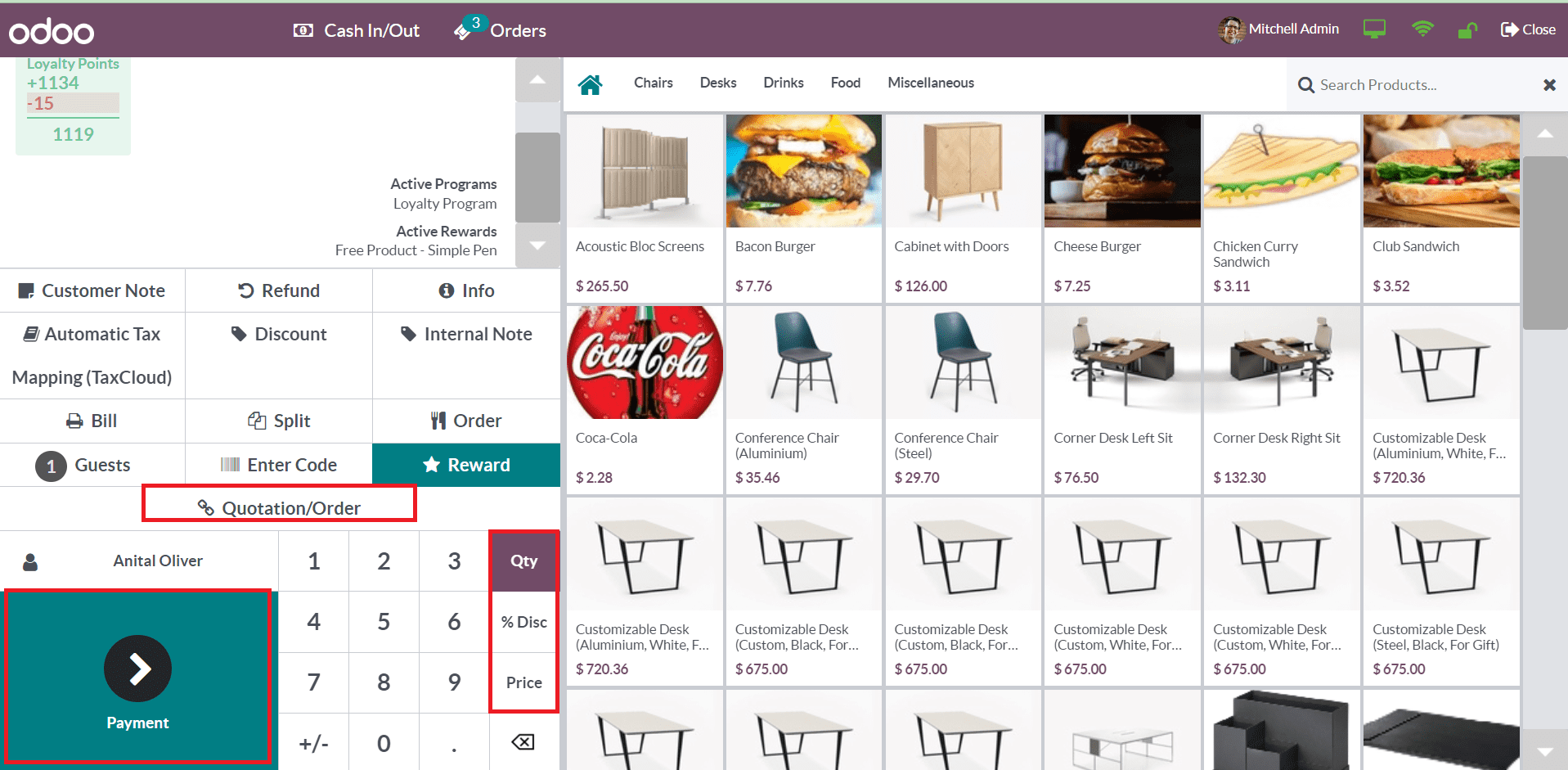 Odoo 16 pos