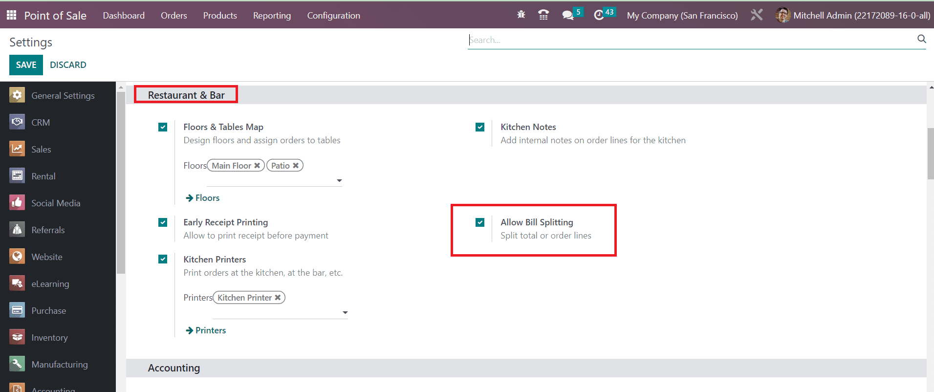 Odoo 16 pos