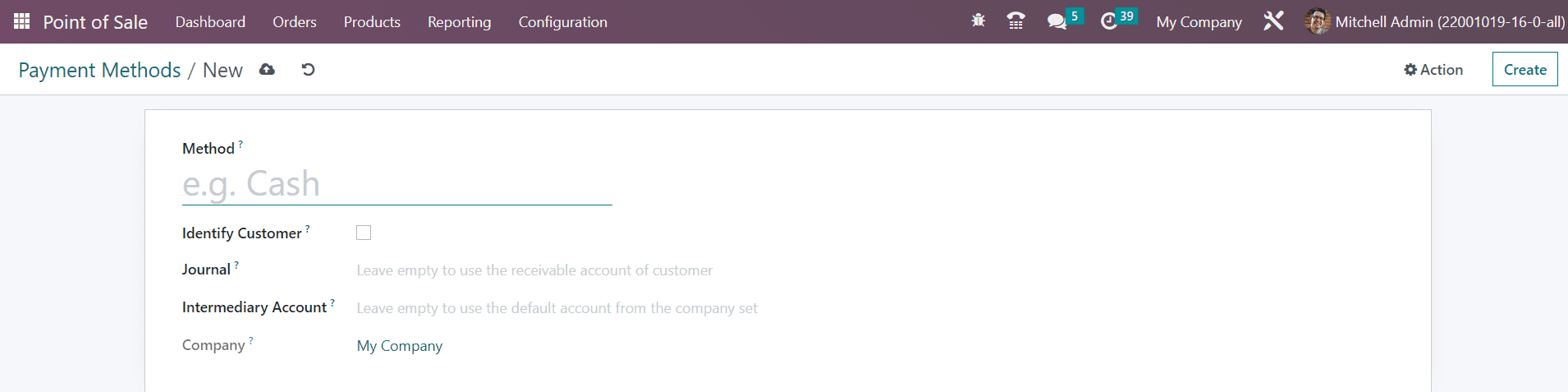 Odoo 16 pos