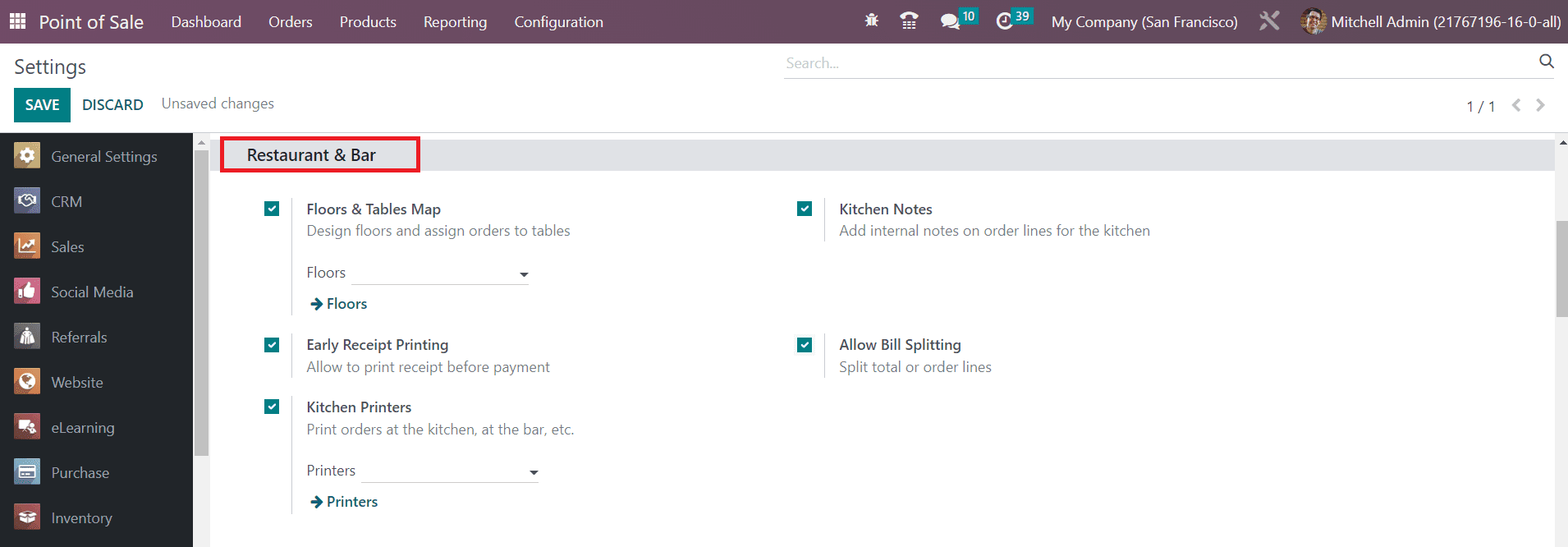 Odoo 16 pos