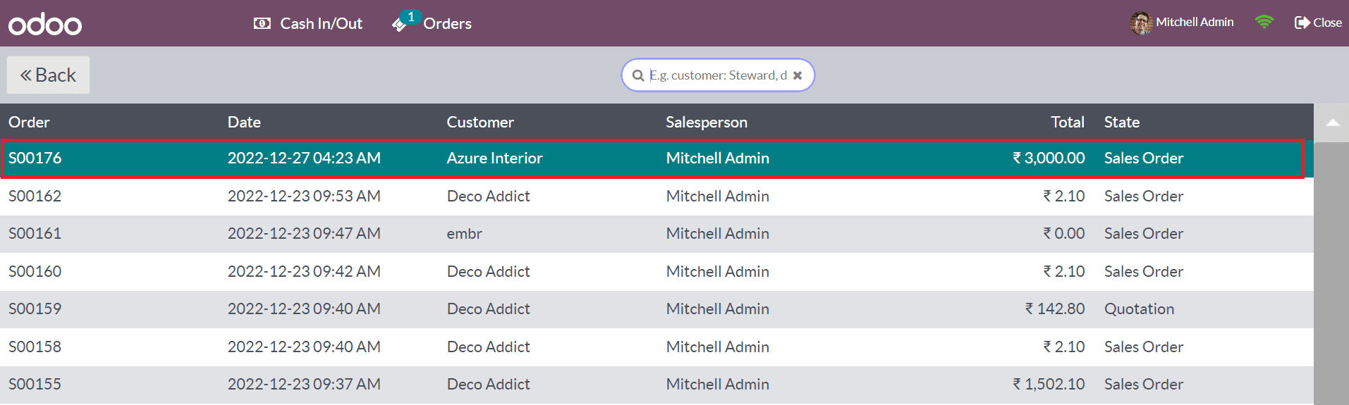 Odoo 16 pos