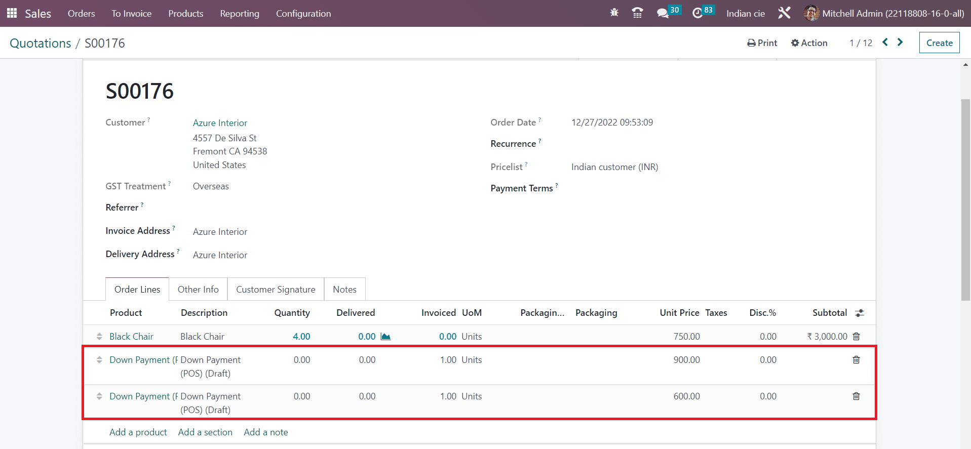 Odoo 16 pos
