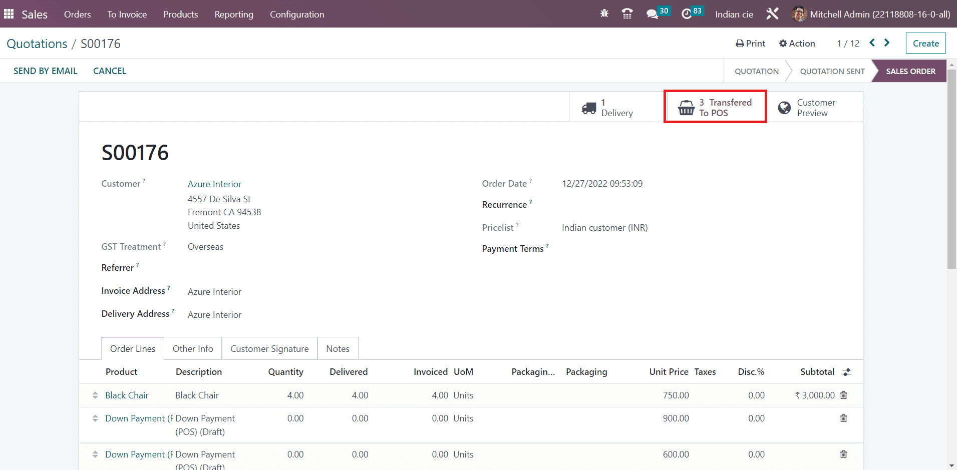 Odoo 16 pos