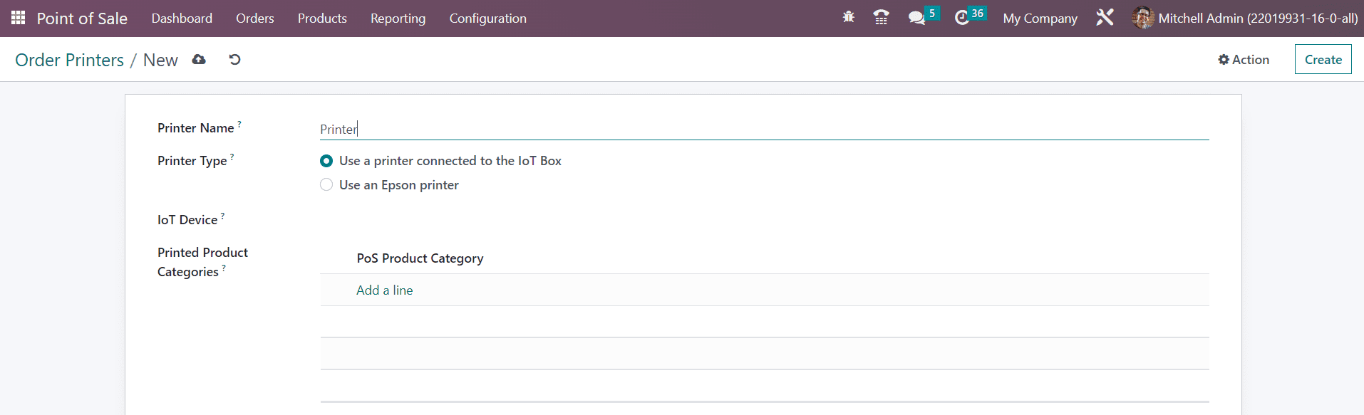 Odoo 16 pos